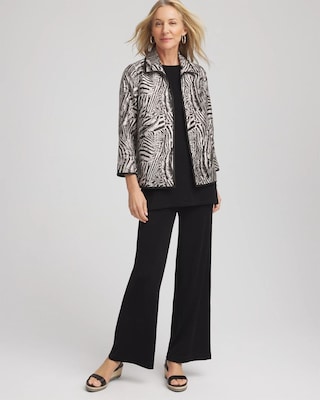 Travelers™ Collection Zebra-Jacquard Jacket | Chico's